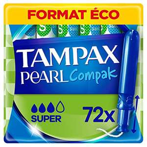 Paquet de 72 Tampons Avec Applicateur Tampax Compack Pearl