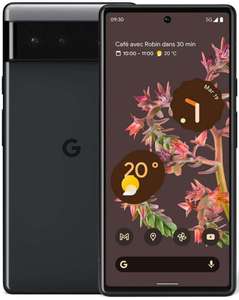 Smartphone 6.4" Google Pixel 6 - 5G, Full HD+, Google Tensor, RAM 8 Go, 128 Go, 50+12 MP, Noir ou Gris (Via remise panier)