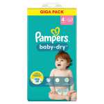 Pack de couches Pampers Baby-Dry - Tailles au choix (via 33.25€ sur la carte)