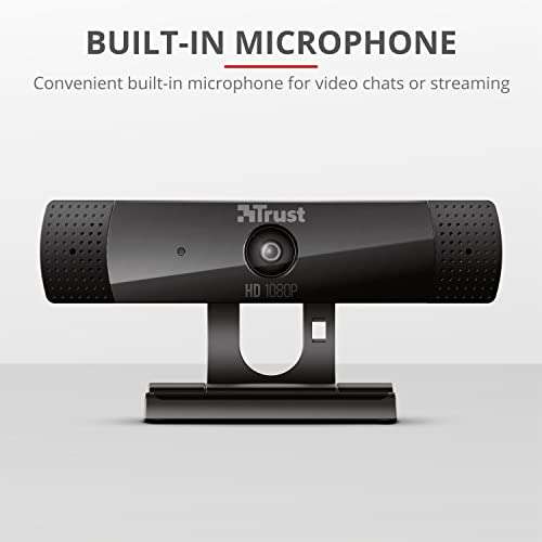 Webcam Trust Gaming GXT 1160 Vero - Full HD 1080p, 30 FPS, avec micro Intégré