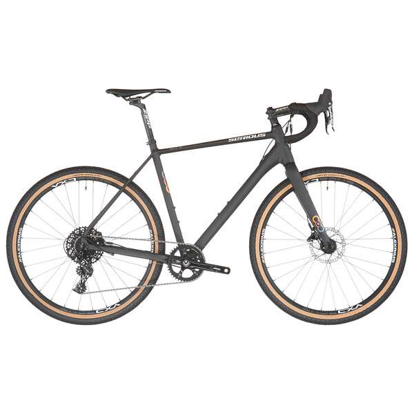Vélo de Gravel Serious Gravix Pro Disc 650B Sram Apex (2023) - 40 Dents, Noir (plusieurs tailles)