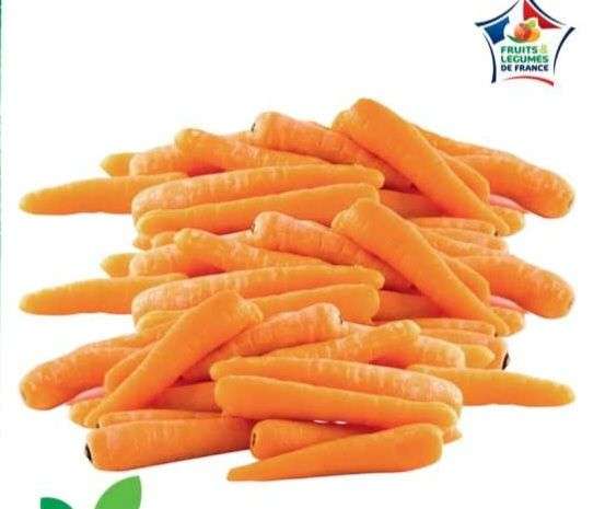 Sachet de carottes - cat. 1, origine France, 2 kg