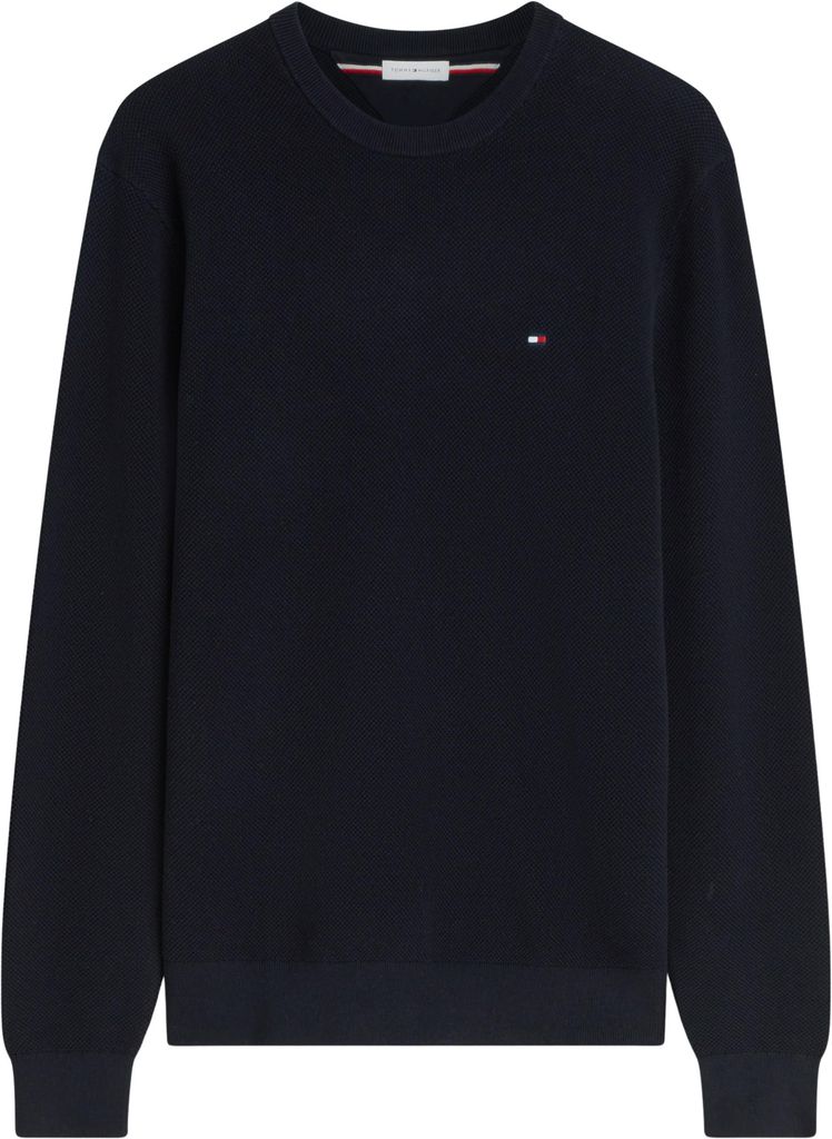 [Prime] Pull Tommy Hilfiger Men's Essential Structure Crew Neck Regular Fit Jumper - Taille L