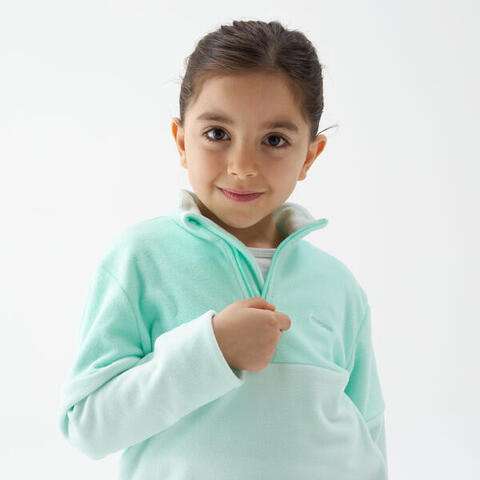 Polaire de Randonnée MH120 Turquoise - Enfant, 2-6 ans