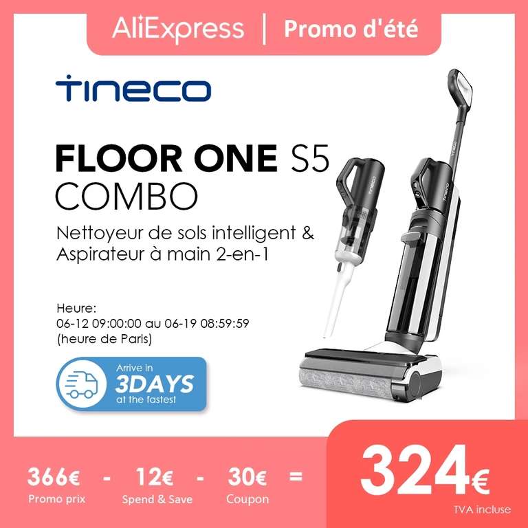 Tineco Floor One S5 Combo Aspirateur et Laveur Sec et Humide sans Fil —  Tineco FR