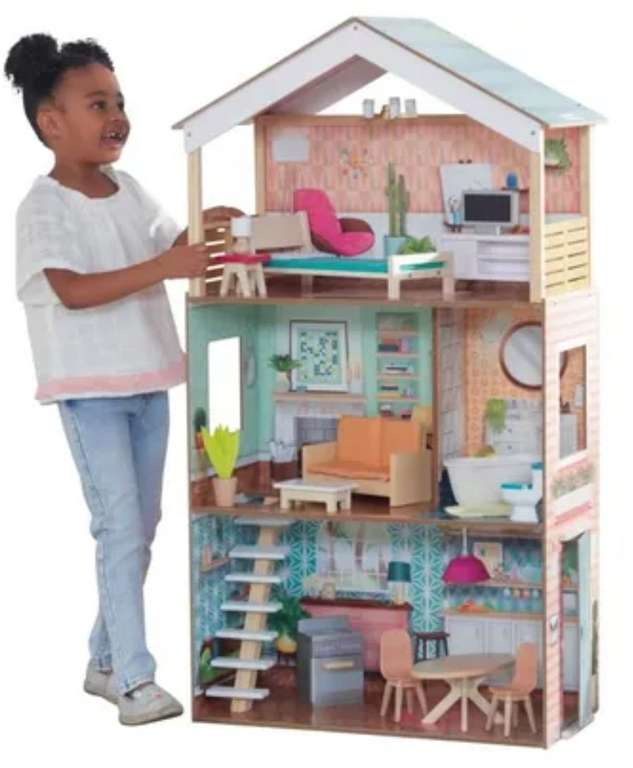 Maison de poupée Kidkraft Dottie - en bois, rose