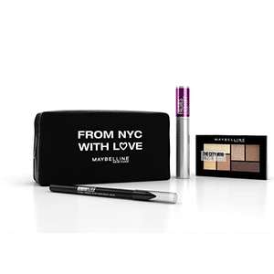 Trousse maquillage Maybelline New York - 3 produits (Palette fards à paupières + Eyeliner + Mascara)