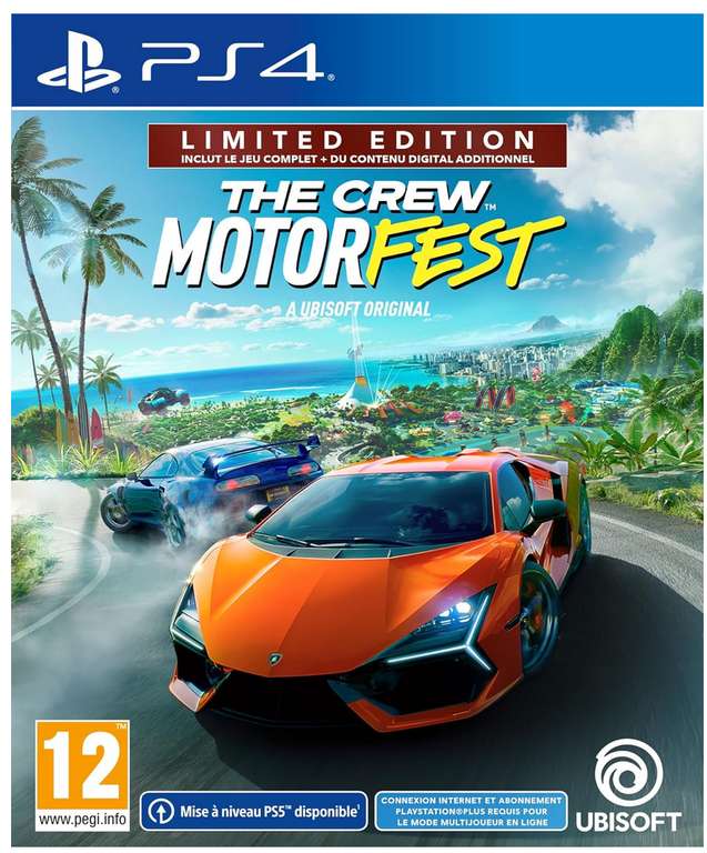 The Crew Motorfest Edition Spéciale ou standard sur PS4/XBox One (sur PS5 / XBox Series X à 39.99€)