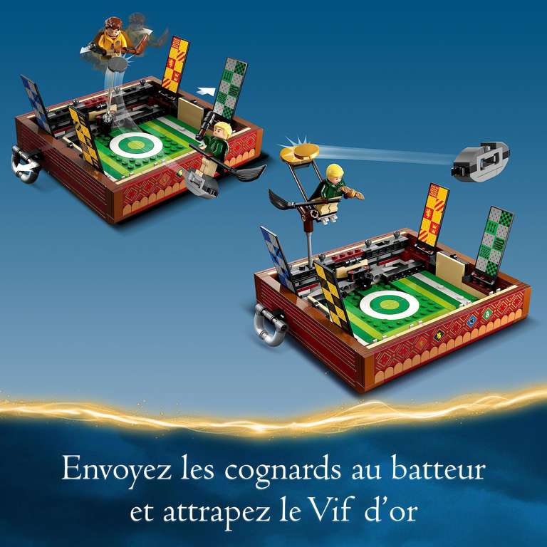 LEGO 76416 Harry Potter : La Malle de Quidditch - Avec 3 Minifigurines