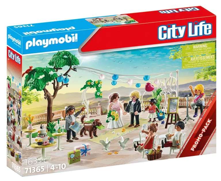 Playmobil 71365 City Life Fête de mariage - avec décorations, invités, Animaux, dès 4 Ans