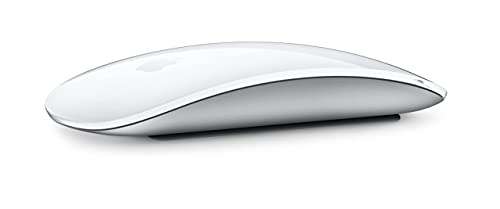 Apple Magic Mouse : Bluetooth, Rechargeable. Compatible avec Mac et iPad ;  Blanc, Surface Multi-Touch