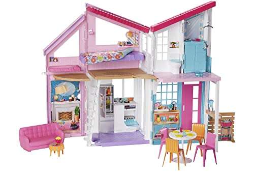 Coffret Barbie La Maison à Malibu - 6 pièces, avec 25 accessoires