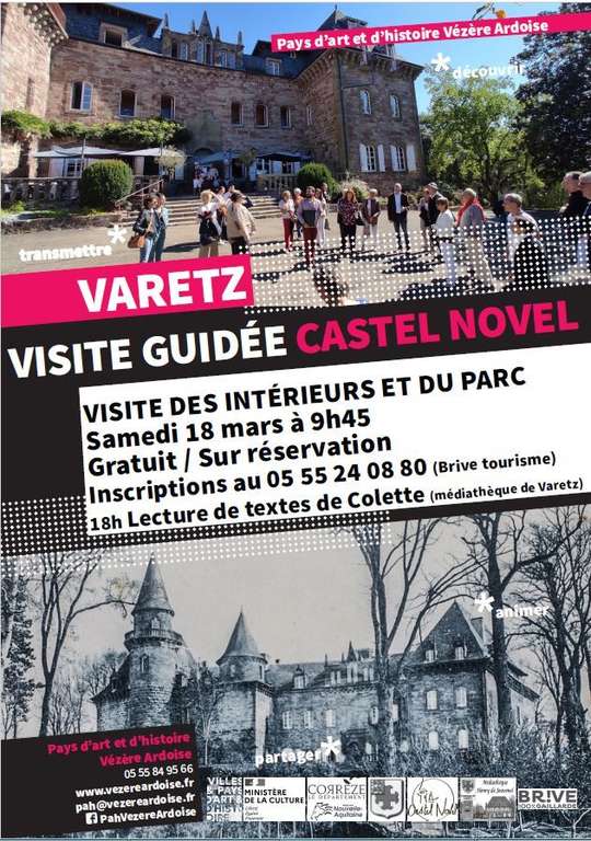 Visite guidée gratuite du domaine de Castel Novel à Varetz (19)
