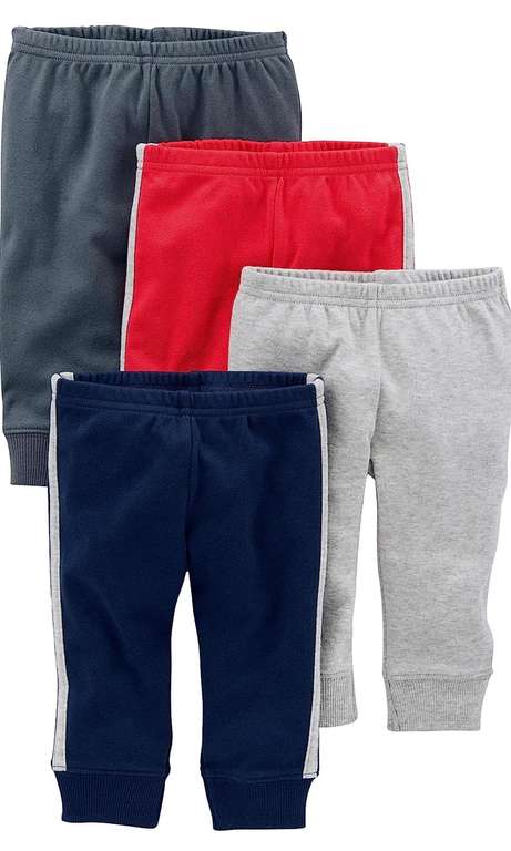 Lot de 4 pantalons Simple Joys pour bébé - en coton, taille prématuré