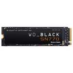 SSD interne M.2 NVMe WD_Black SN770 - 1 To, PCIe, jusqu'à 5150 Mo/s de vitesse de lecture (Compatible PS5)