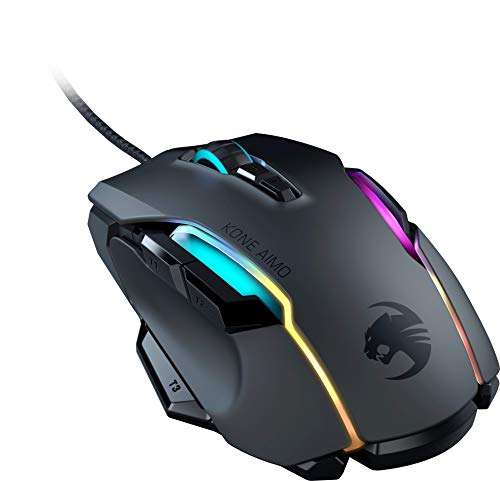 Souris gaming filaire Roccat Kone Aimo Remastered - noir