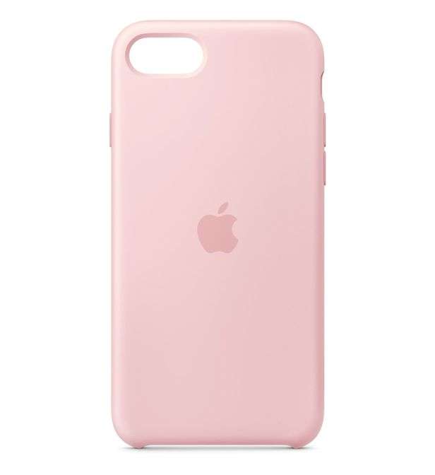 Coque officielle Apple iPhone 7 / 8 / SE en Silicone, rose des sables ou blanc