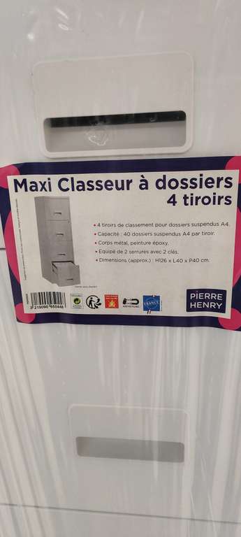 Maxi classeur à dossiers 4 tiroirs - Issy les Moulineaux (92)
