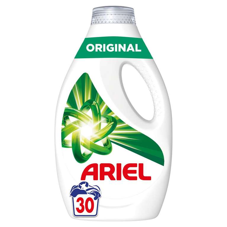 Bidon de Lessive Ariel Liquide détergent original 30 lavages 1,35L (Via 7.47€ sur la carte fidélité)