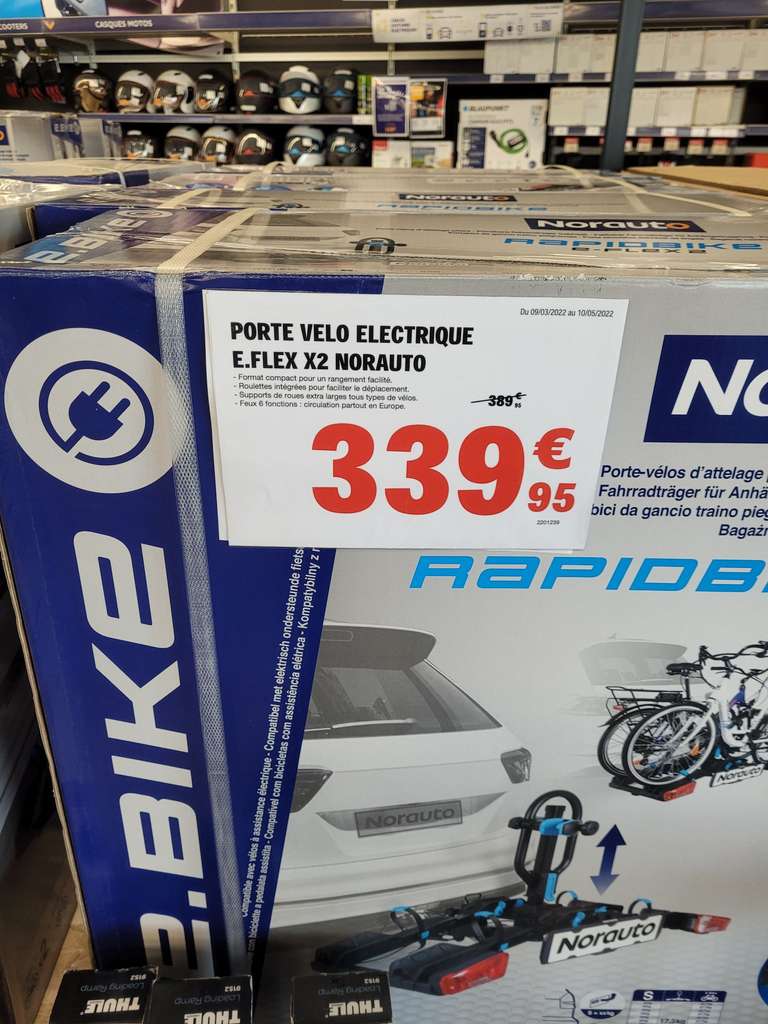 Porte-vélos Electrique d´attelage RapidBike E-FLEX X2 pour 2 vélos