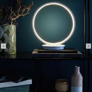 Lampe de table design Inspire Iring Touch - métal blanc tactil