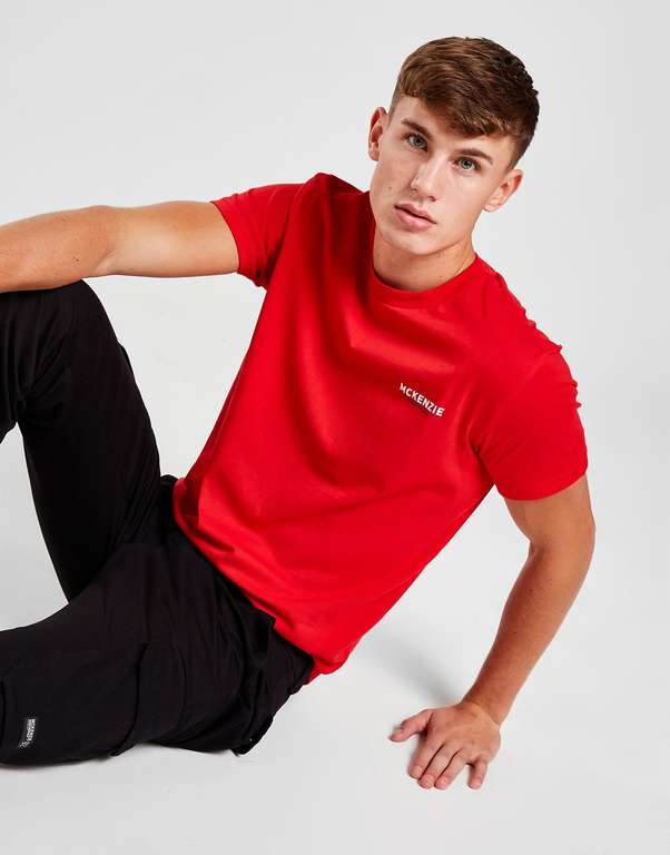 T-shirt McKenzie Essential pour Homme - Rouge, Tailles M à XXXL
