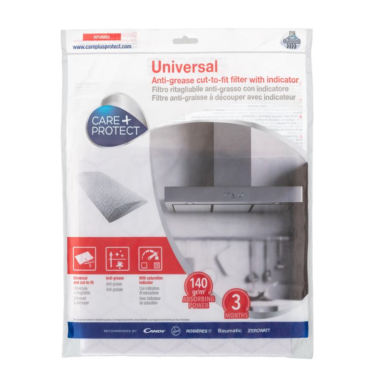 Filtre hotte Anti-Graisse Universel Care + Protect - 47x97 — promo Tech