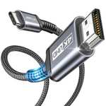 Câble Jsaux USB-C vers HDMI - 4K, 2m, Thunderbolt 3 (Vendeur Tiers)