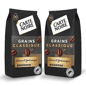 Lot De 2x1kg Paquets Café Carte Noir Grains