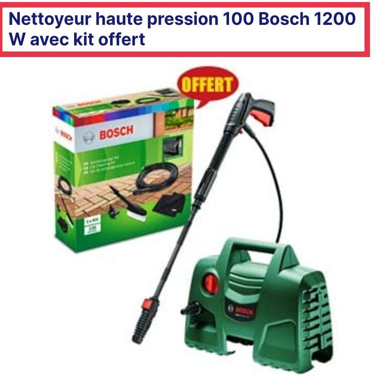 Nettoyeur haute pression 100 Bosch 1200 W + Kit brosses offert