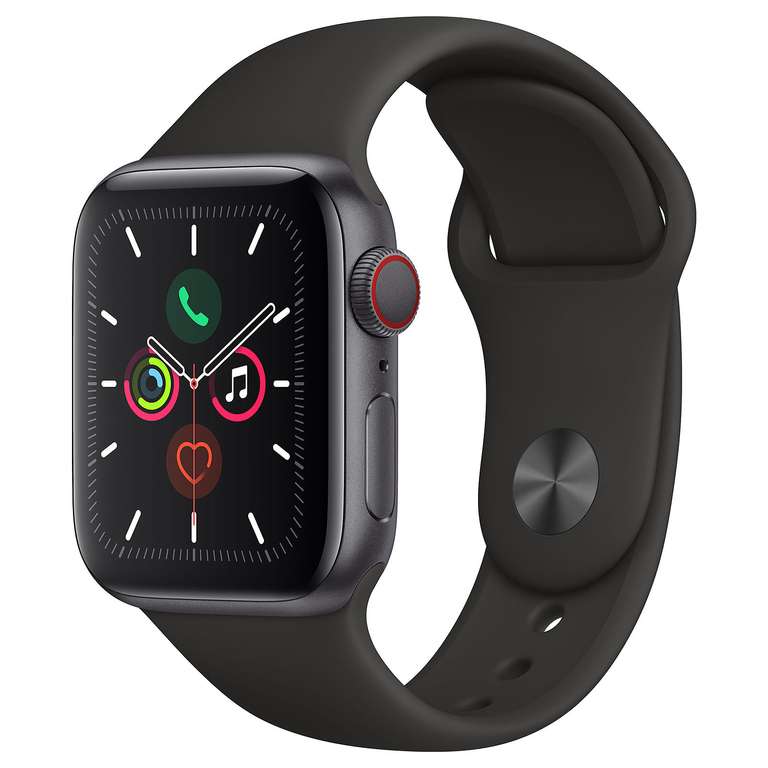 Montre connectée Apple Watch Series 5 40mm avec boîtier aluminium - Reconditionné grade A+, plusieurs coloris disponibles (+5€ cagnottés)