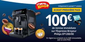 [Carte Pass] Machine espresso automatique Philips séries 1200 EP1200/00