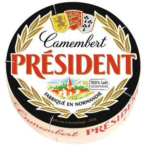 Lot de 3 fromages Camembert Président - 3x250g