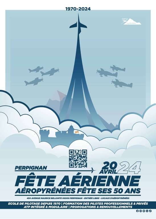 Billets pour le meeting aérien et Essais de simulateurs de vols gratuits - Fête Aérienne Aéropyrénées, Perpignan (66)
