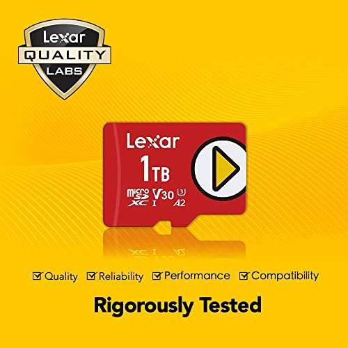 Carte mémoire microSDXC Lexar Play - 1 To (LMSPLAY001T-BNNAG)