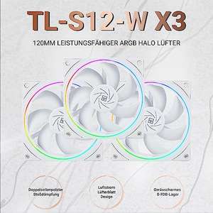 Lot de 3 ventilateurs Thermalright TL-S12W - 120 mm aRGB