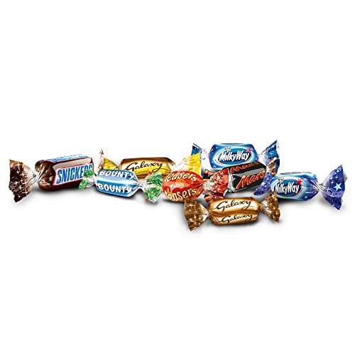 Celebrations Variety Mix, Barres de chocolat, Bouteille cadeau, Vacances,  315g, Barres de format mini 