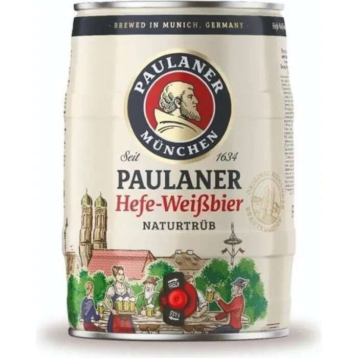 Fût de bière blanche - Paulaner Hefe-Weiss - 5L