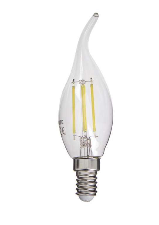 Ampoule à filament LED flamme - E14, Blanc chaud (frais de port inclus)