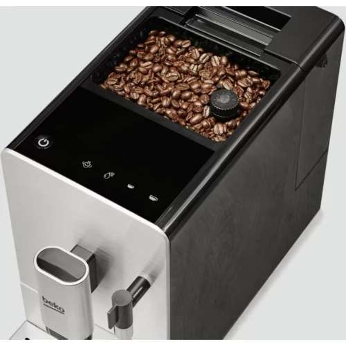 Machine café grain broyeur Beko CEG5311x - Ecran tactile + buse vapeur incluse