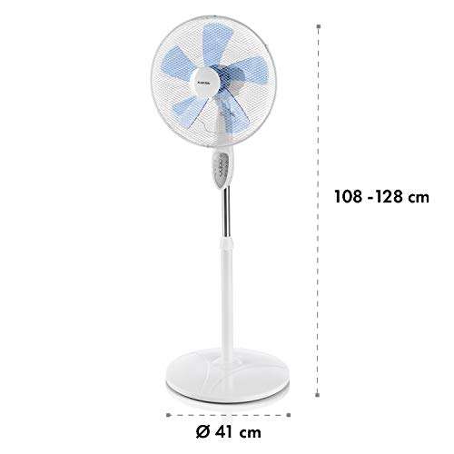 Ventilateur sur pied Klarstein Summerjam - 3 vitesses, 41 cm, Blanc (Vendeur Tiers)