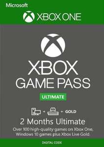 Abonnement 2 mois au Xbox Game Pass Ultimate Xbox/PC (Nouveaux comptes uniquement)