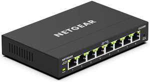 Switch Ethernet Netgear GS308E - Manageable, 8 Ports RJ45, Gigabit (10/100/1000 Mbps), Métal