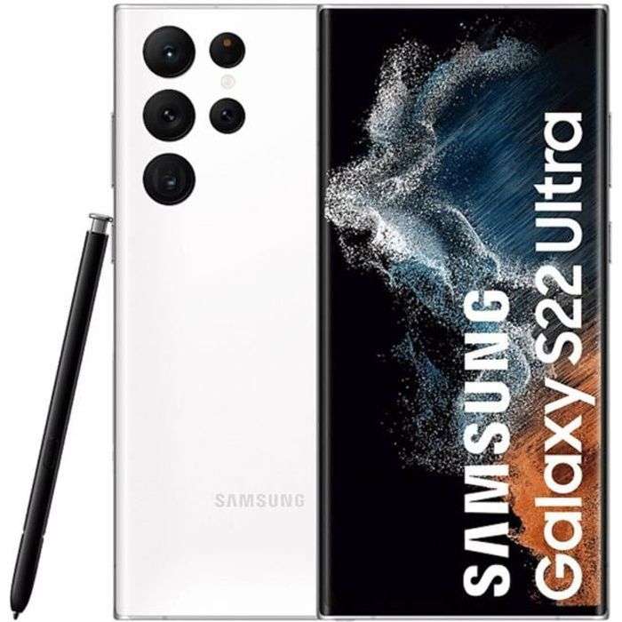 Smartphone 6,8" Samsung Galaxy S22 Ultra - 128 Go, Plusieurs coloris (Version US)