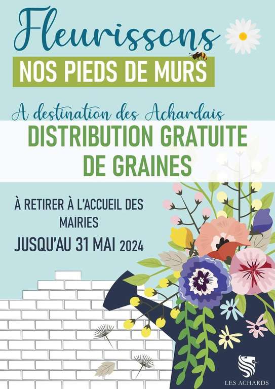 [Habitants] Distribution Gratuite de Sachets de Graines - Les Achards (85)