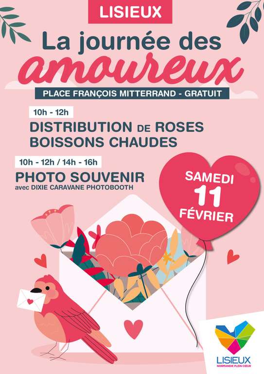 Distribution de roses et de boissons chaudes + Accès à la patinoire + Photo souvenir gratuits - Lisieux (14)
