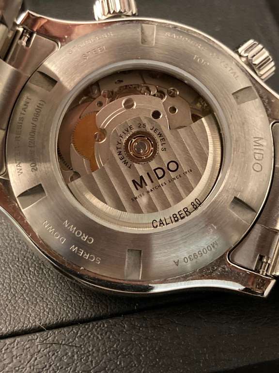 Montre Mido Multifort Gent Diver M005.930.11.060.80 - Gris , Noir