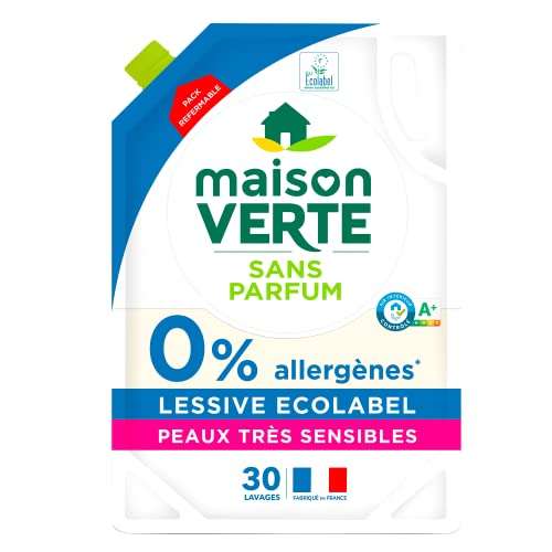 Lot de 3 poches de lessives Maison Verte - Eco-pack 0% - 90 lavages