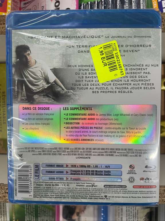 Blu-ray Saw (Le Mans 72)