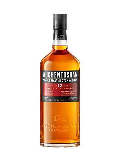 Bouteille de Whisky écossais Auchentoshan 12 ans Single Malt Scotch avec étui - 40%, 70cl